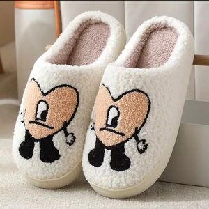 Cute Heart House Slippers